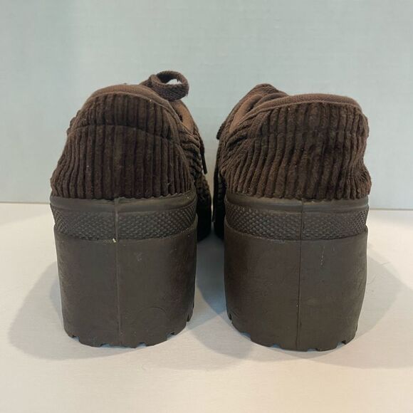 Chinese Laundry Brown Corduroy Heeled Loafers Size 8 - Picture 2 of 6